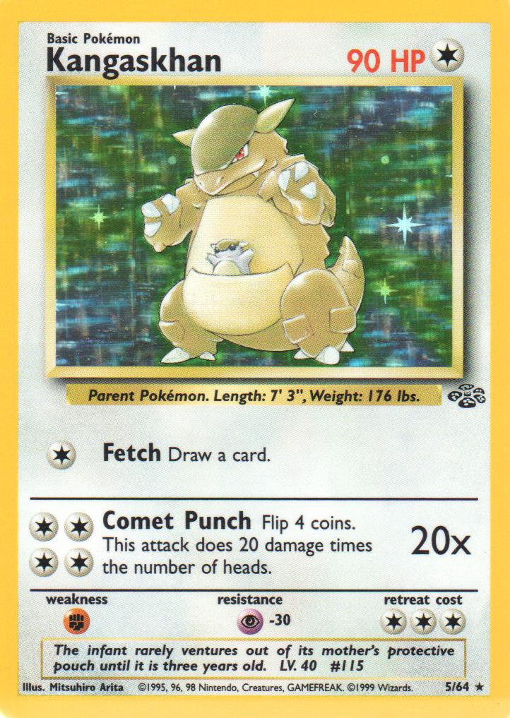 Kangaskhan - 5/64 - Holo Rare - Unlimited Edition